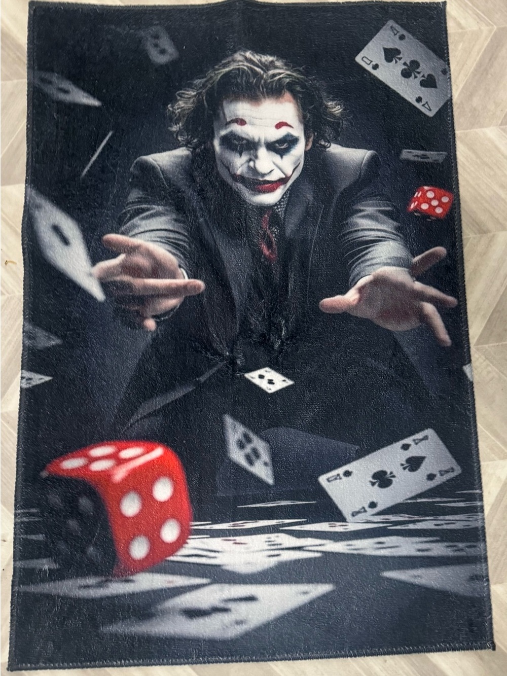 CUSTOM JOKER RUG/WALL DECOR ANTI SLIP 35x23 IN. NEW